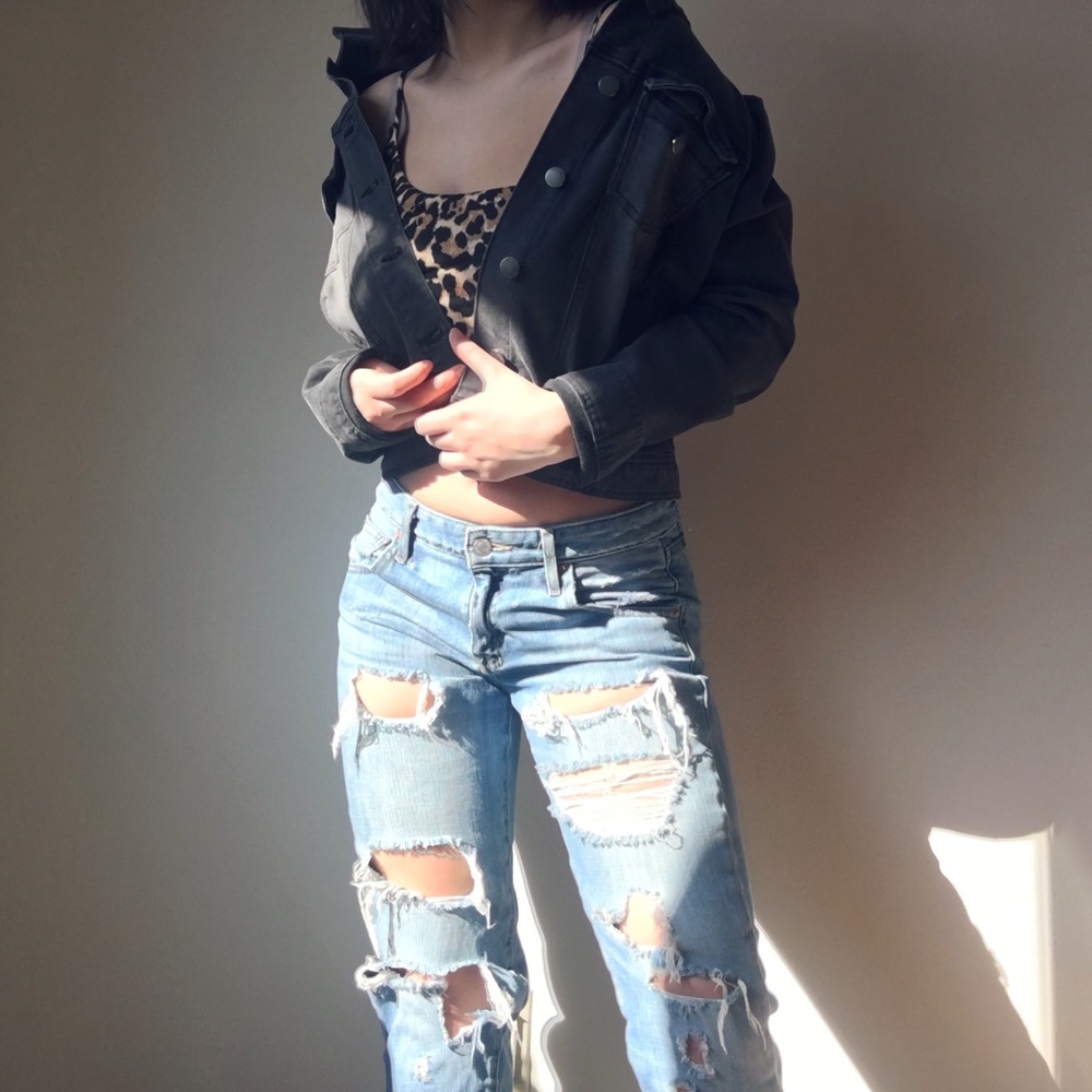 Ivy and Main Black denim jacket